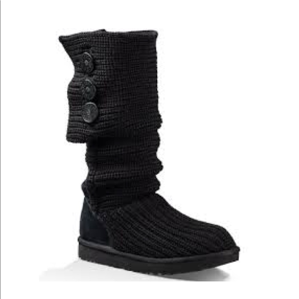 UGG Cardi Knit Boots Size 10